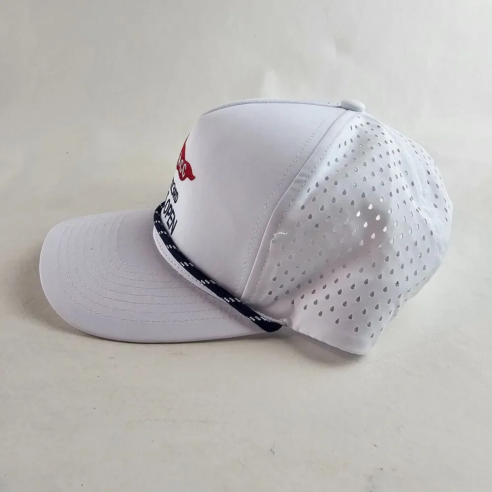 Short Par 4 LACC 123rd U.S. Open White Rope Golf Hat Performance Snapback Cap